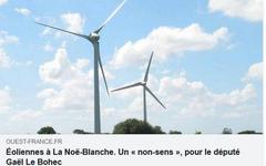 Éoliennes à La Noë-Blanche. Un « non-sens », pour le député Gaël Le Bohec