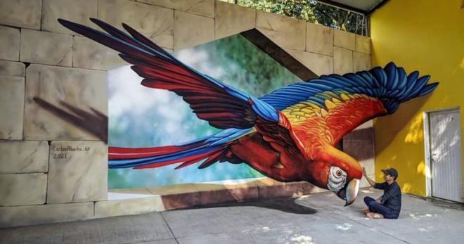 Ce street artiste peint des trompe-l’œil d’animaux à couper le souffle