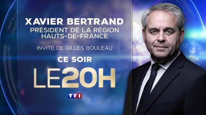Présidentielle 2022 : Xavier Bertrand invité du 20H de TF1 ce mardi soir
