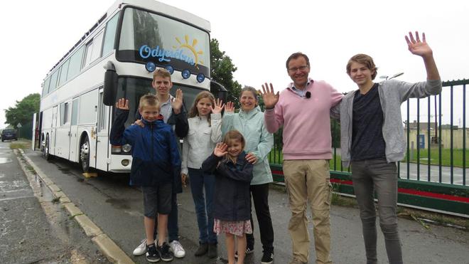 Herblay : cette famille avec cinq enfants va traverser l’Europe et le Moyen-Orient en bus