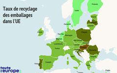 Emballages : les chiffres du recyclage dans l’Union européenne