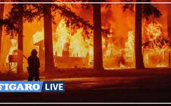Aux États-Unis, les pompiers californiens allument un contre-feu pour tenter de contenir un incendie