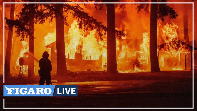 Aux États-Unis, les pompiers californiens allument un contre-feu pour tenter de contenir un incendie