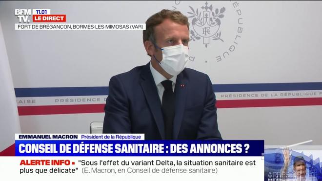 Covid-19: Emmanuel Macron alerte sur une situation "préoccupante" en Provence-Alpes-Côte d'Azur