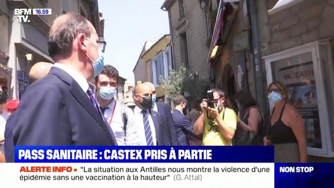 « Vous tuez la France ». Jean Castex interpellé par une passante