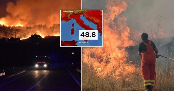 La Sicile atteint 48.8 °C, la température la plus haute jamais enregistrée en Europe