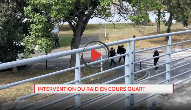 Nantes : Intervention du RAID en cours dans le quartier de la Bottière. Evitez le secteur