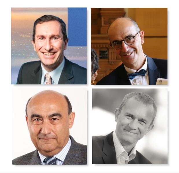 Les heureux retraités de l’IT BtoB sont… Emmanuel Royer, Eric Menache, Gianfranco Lanci et Gilles Pommier