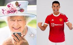 La reine demande le tout premier autographe de sa vie pour le maillot de Cristiano Ronaldo