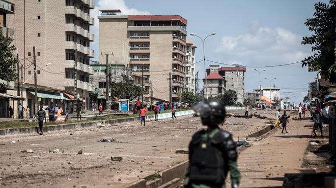 Les militaires dans les rues de la capitale guinéenne