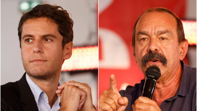Fête de l’Huma : entre Gabriel Attal et Philippe Martinez, un débat agité, mais courtois