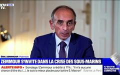 Crise des sous-marins: Éric Zemmour s'adresse à Emmanuel Macron dans un message très solennel