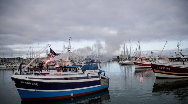 Energies renouvelables : Des pêcheurs manifestent contre l'éolien en mer au Havre et à Cherbourg
