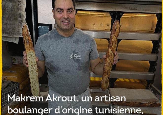 Makram Akrout, le gagnant de la meilleure baguette de Paris qui sera à la table de l’Élysée, postait des messages haineux envers la France et les Français sur son Facebook
