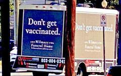 «Ne vous faites pas vacciner», le drôle de message d’une entreprise américaine