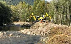 Chézery-Forens : au Grand-Essert, les travaux sur la Valserine avancent à grand pas