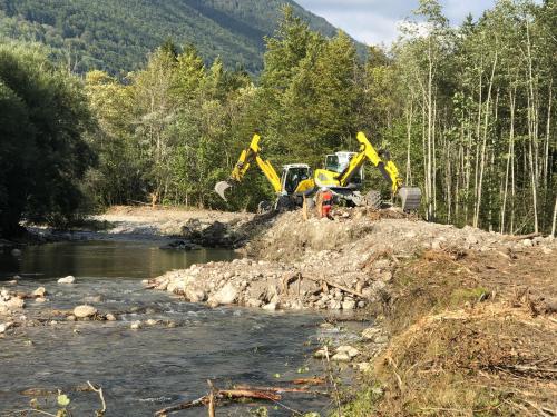 Chézery-Forens : au Grand-Essert, les travaux sur la Valserine avancent à grand pas
