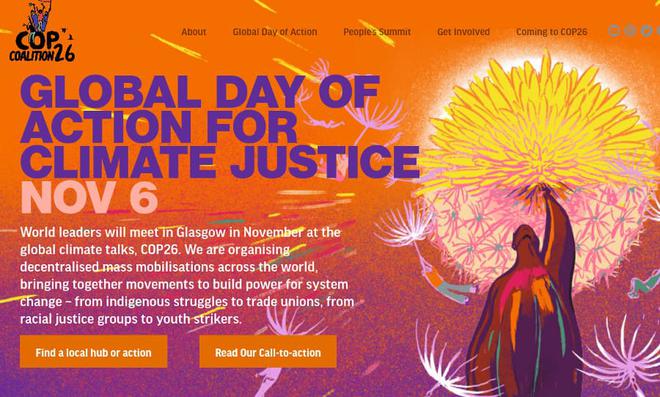 COP26 : appel et journée internationale de mobilisation le 6 novembre