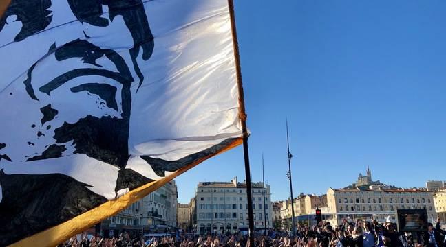 Marseille. Des milliers de supporters de l’OM accompagnent le convoi funéraire de Bernard Tapie