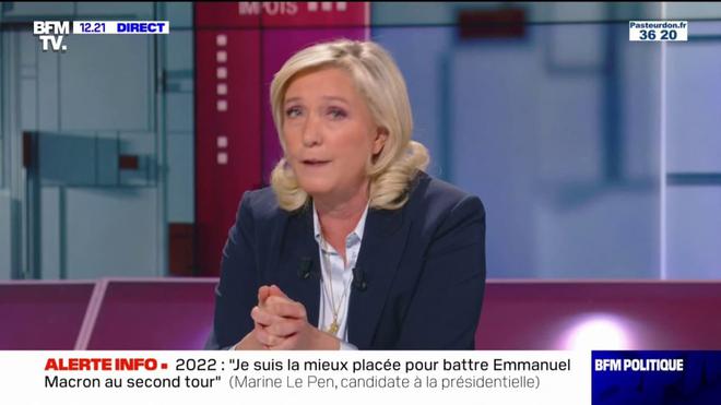 Marine Le Pen: « J’ai deux promesses à faire aux Français : la 1ère promesse, c’est que mon seul adversaire sera Emmanuel Macron ; la 2ème promesse: je vais rendre aux Français leur pays et leur argent. »