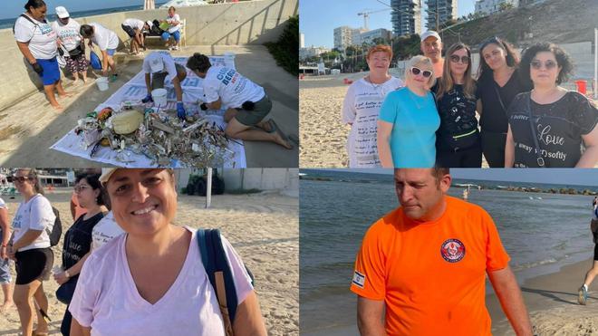 Olivia Cattan, depuis Israël. Les Olim français et russes venus nettoyer la plage de Bat yam