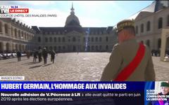 Emmanuel Macron rend hommage à Hubert Germain, dernier compagnon de la Libération, aux Invalides