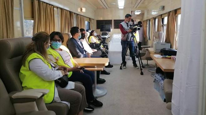 Un train transformé en caravane sanitaire mobile pour dépistage du Covid-19 et du cancer du sein