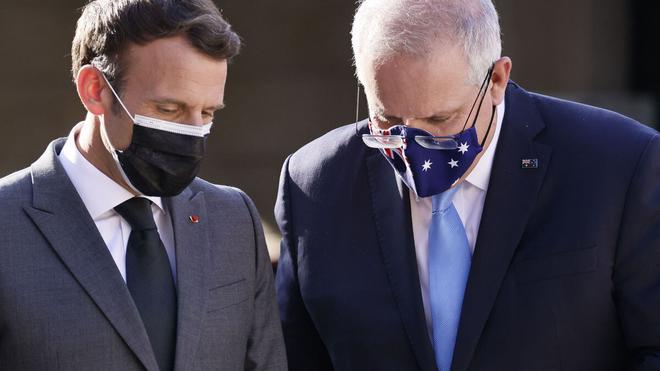 Crise des sous-marins : premier entretien entre Macron et le premier ministre australien Morrison