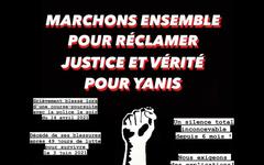 Marche pour Yanis dimanche 7 novembre 2021 à la Plaine Saint-Denis.
