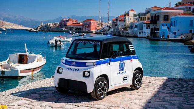 Sur l’île de Chalki, Citroën lance les flics Ami Ami
