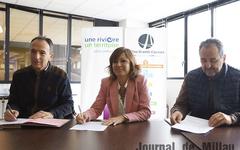 [Millau] Renouvellement du partenariat entre EDF Hydro et la Comcom