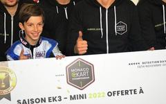Première mondiale à Monaco : Mateo Rivals, 10 ans, pilote officiel MEKC 2022