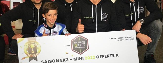 Première mondiale à Monaco : Mateo Rivals, 10 ans, pilote officiel MEKC 2022