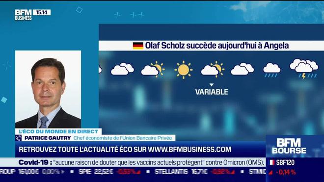 Patrice Gautry (Union Bancaire Privée) : Olaf Scholz succède aujourd'hui à Angela Merkel - 08/12