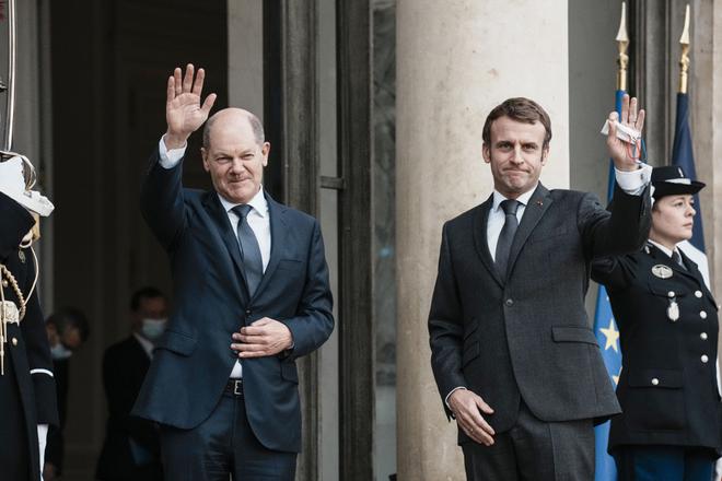 Europe, Ukraine | Emmanuel Macron et Olaf Scholz affichent leurs convergences