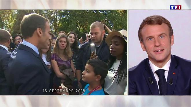 Sur TF1 et LCI, Emmanuel Macron regrette certaines de ses petites phrases "terriblement blessantes"