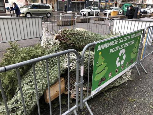 Annemasse: le recyclage des sapins de Noël se poursuit jusqu’à la mi-janvier 2022