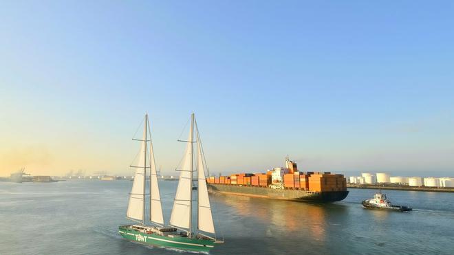 La compagnie maritime Towt lance la construction de son premier voilier-cargo
