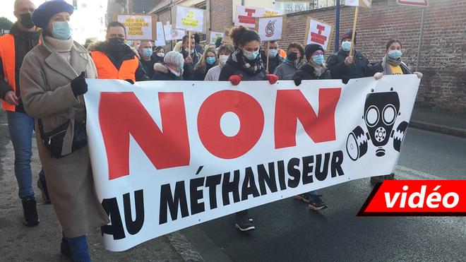 Auneuil. 110 manifestants pour dire «non au méthaniseur» près des maisons