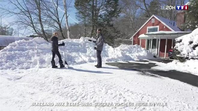 Blizzard aux États-Unis : jusqu'à 70 centimètres de neige en ville
