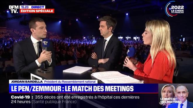 Jordan Bardella: "On ne va pas rentrer dans une bataille avec Éric Zemmour, notre adversaire c'est Emmanuel Macron"