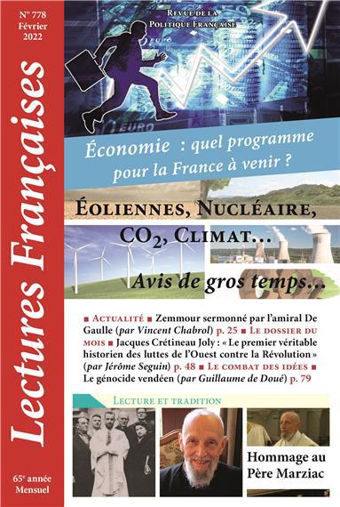 Lectures Françaises :  Éoliennes, nucléaire, CO2, climat – Avis de gros temps