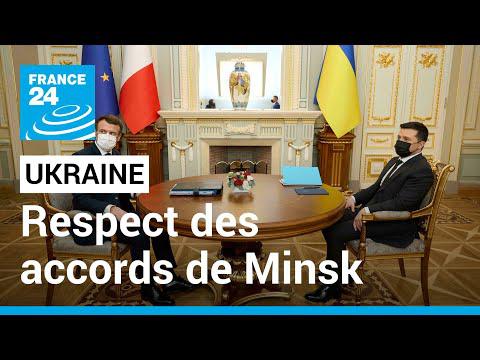 Ukraine : Emmanuel Macron tient à relancer les accords de Minsk