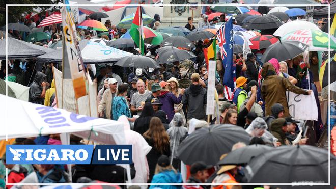 Covid-19: les manifestants néo-zélandais anti-vaccin déterminés malgré la menace du cyclone Dovi