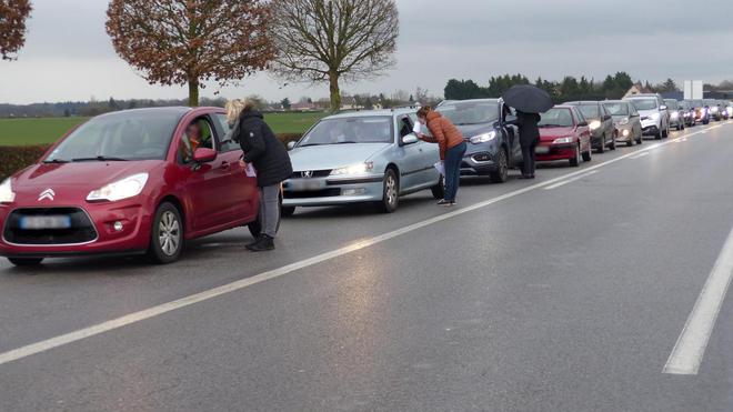 Éoliennes à Burey : une opération de ralentissement de la circulation menée par les opposants