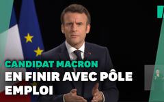 VIDEO – Le candidat Macron veut transformer Pôle Emploi en France Travail
