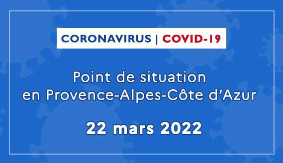 Coronavirus en Provence-Alpes-Côte d’Azur : point de situation du 22 mars 2022