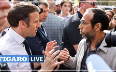 «C'est horrible de remplir son réservoir»: à Dijon, un père de famille interpelle Emmanuel Macron sur les prix de l'essence