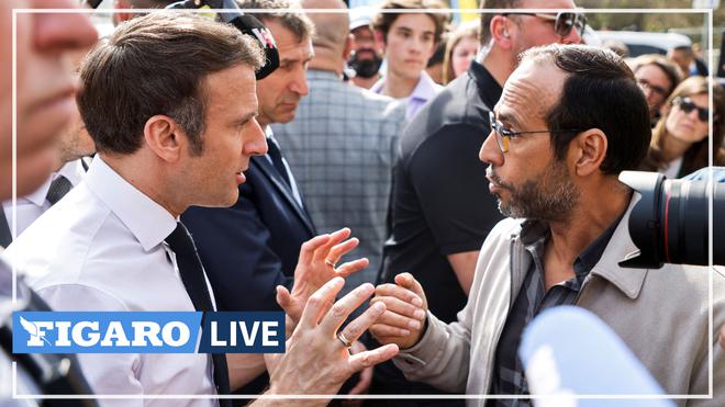 «C'est horrible de remplir son réservoir»: à Dijon, un père de famille interpelle Emmanuel Macron sur les prix de l'essence
