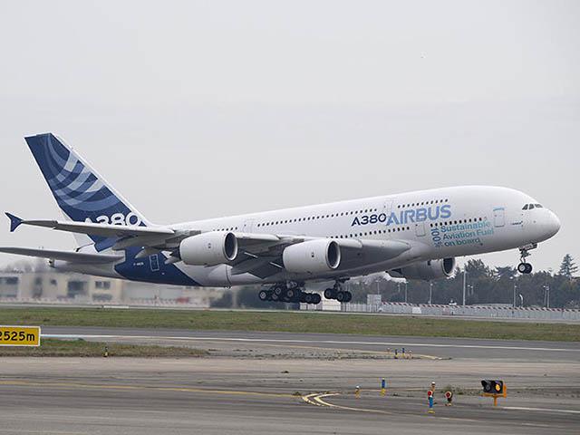 Un Airbus A380 vole au biocarburant (vidéo)
